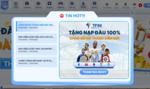Khuyến Mãi Tân Thủ Tại Nhà Cái TF88: Đừng Bỏ Lỡ Cơ Hội 6 Các bước tham gia khuyến mãi tại TF88